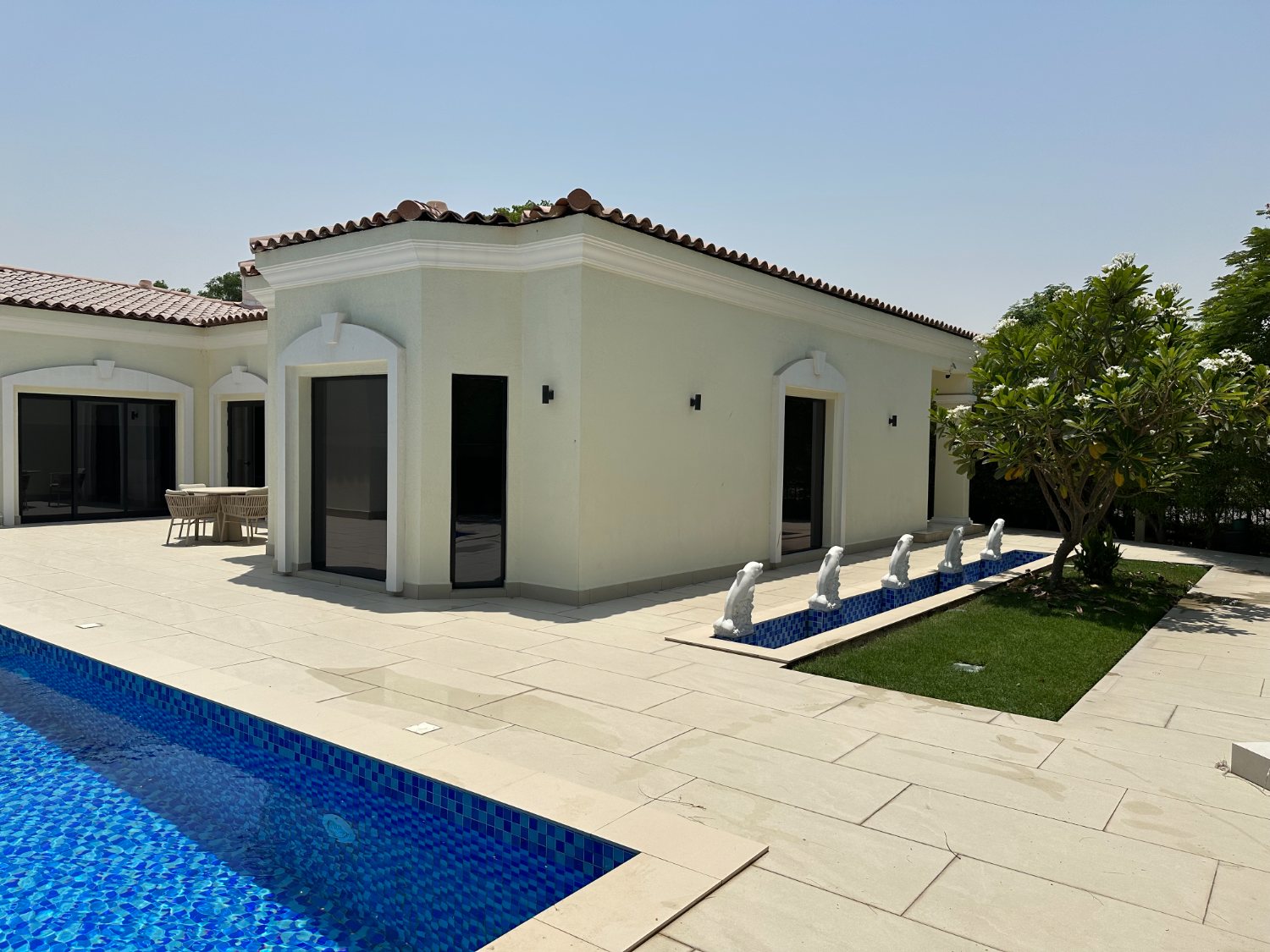 Pool and villa exterior, fully renovated by Expert Fitouts